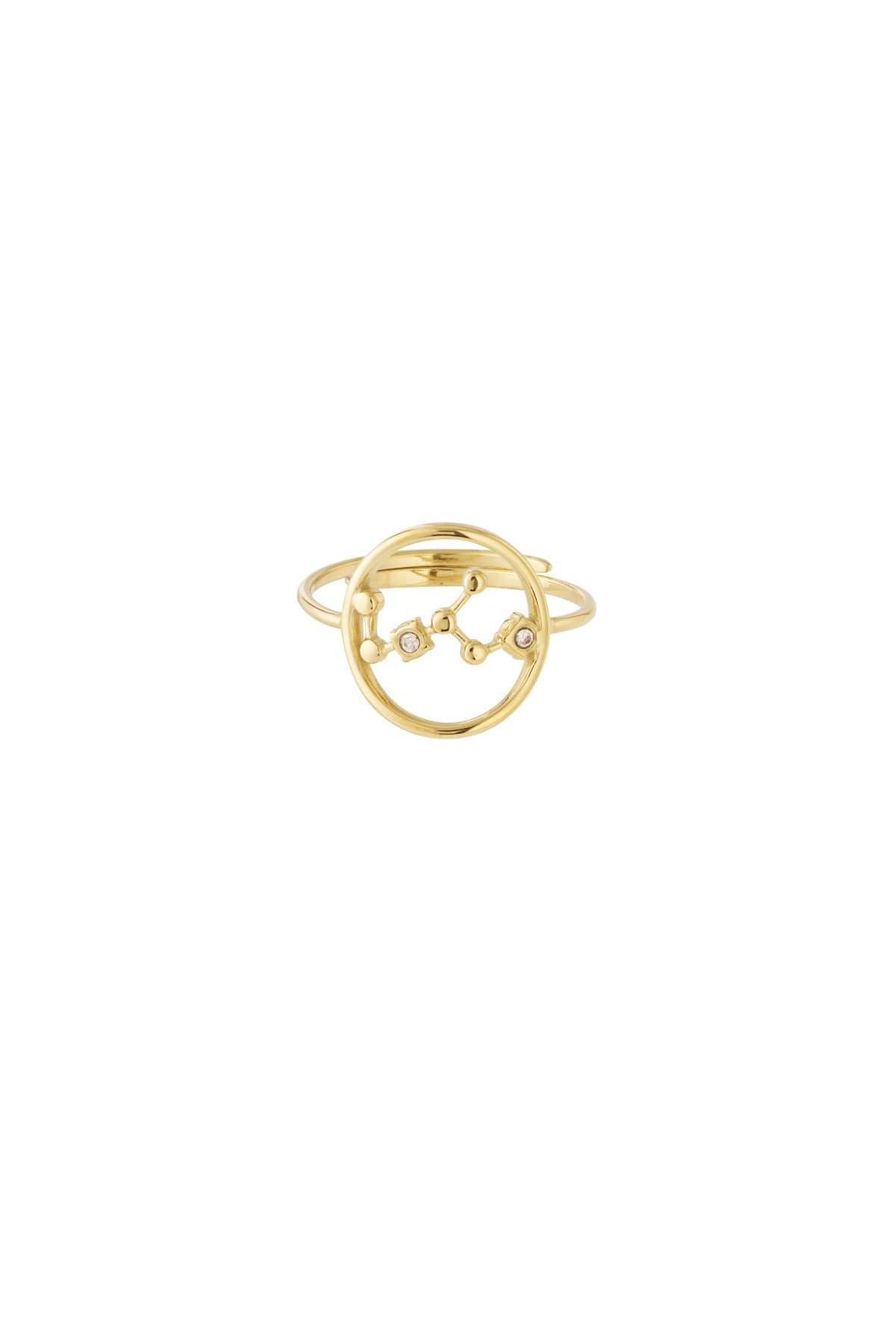 Zodiak Luxe RVS Ring Goud & Zilver Goud — RVS Waterproof Nikkelvrij | Tudor Gems