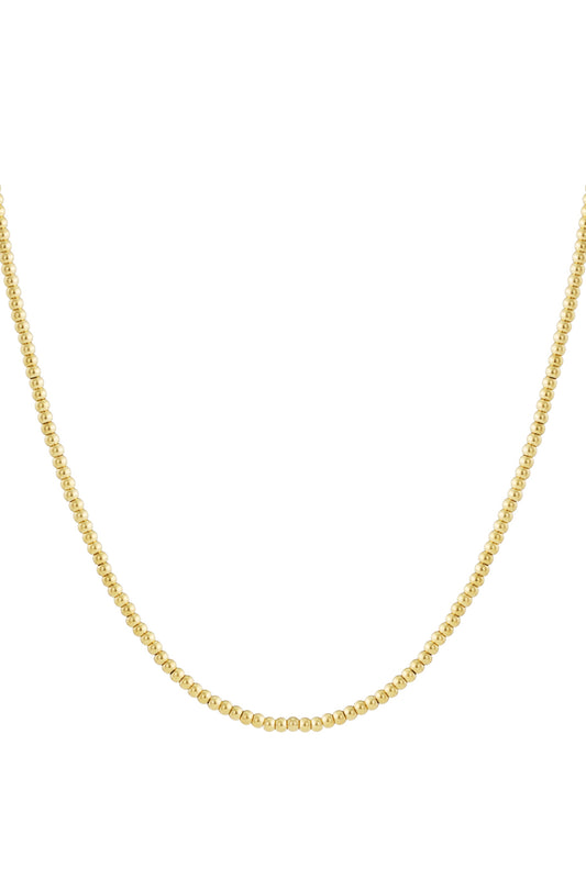 Zilver Zilveren 5mm Bolletjesketting RVS Dames – Tijdloze Minimalistische Ketting – productfoto | Tudor Gems