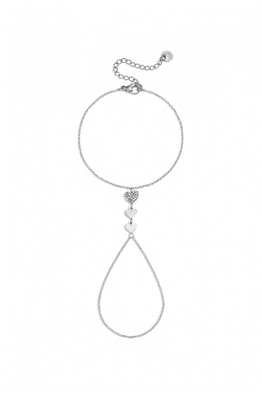 Dolce Hart Handchain van roestvrij staal in goud en zilver | Tudor Gems