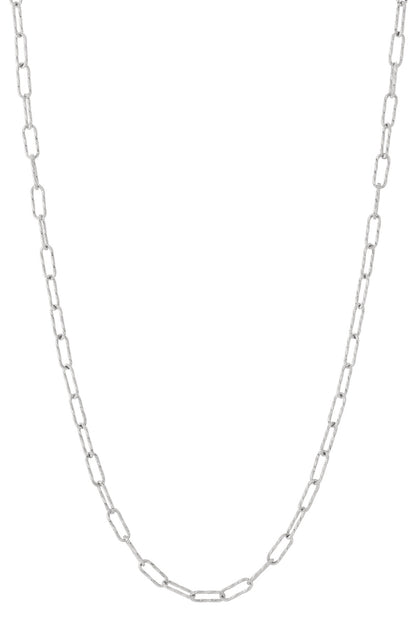 Elegant Long Necklace in Silver & Gold for Everyday Wear